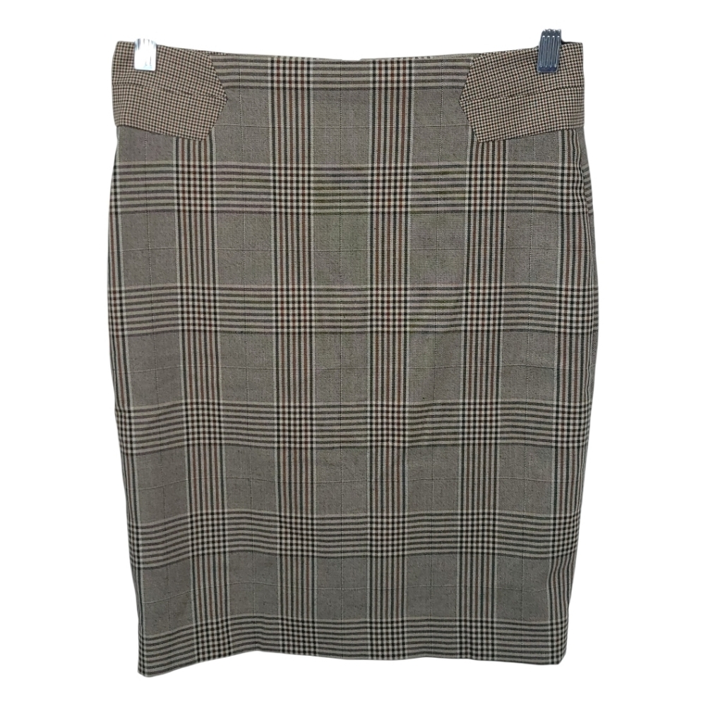 The Limited Plaid Pencil Skirt Sz 4 Fully Lined Work Office Academia